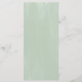 Carte de remerciement de table moderne romantique (Dos)