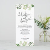 Carte de remerciement de table moderne romantique (Debout devant)