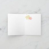 Carte de remerciement de Thanksgiving (Intérieur)