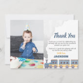 Carte de remerciement de train Train Choo Choo (Devant)