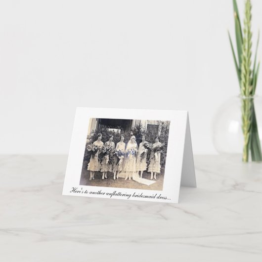 Carte de remerciement demoiselle d'honneur2 (Devant)