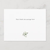 carte de remerciement demoiselle d'honneur à feuil (Dos)