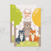 Carte de remerciement des amis de la forêt (Devant / Derrière)