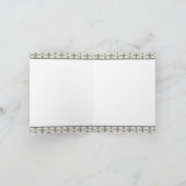 Carte de remerciement diamant à dentelle noire dam (Intérieur)