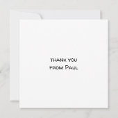 Carte de remerciement Dinosaur pour garçons – Fête (Dos)