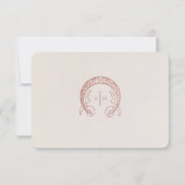 Carte de remerciement d'insertion de marguerite ro (Dos)