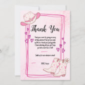 Carte de remerciement Disco Cowgirls (Devant)