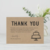 Carte de remerciement drôle de gâteau gratuit (Debout devant)