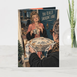 Carte de remerciement drôle Plat à casserole ret