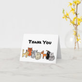 Carte de remerciement du groupe Tout vide à l'inté (Fleur jaune)