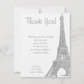 Carte de remerciement d'un mariage dans un apparte (Devant)