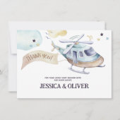 Carte de remerciement d'une fête d'hélicoptère à l (Devant)