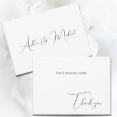 Carte de remerciement élégante et moderne pour app