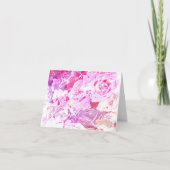 Carte de remerciement élégante et romantique aux r (Devant)