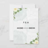 Carte de remerciement élégante minimaliste rustiqu (Dos)