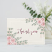 Carte de Remerciement Élégante pour Enterrement de (Debout devant)