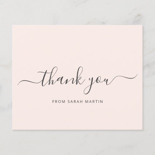 Carte de remerciement élégante pour entreprise tei (Devant)