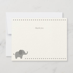 Carte de remerciement Elephant Baby shower
