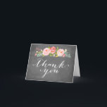 Carte de remerciement en ardoise florale pour jard<br><div class="desc"></div>