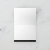 Carte de remerciement en chrome et cuir synthétiqu (Intérieur)