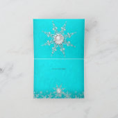 Carte de remerciement en cristal de turquoise perl (Intérieur)