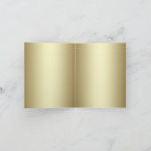 Carte de remerciement en damas noir or (Intérieur)