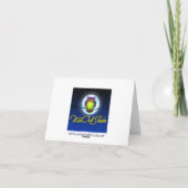 Carte de remerciement en damassé bleu rouge blanc (Dos)