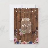 Carte de remerciement Engagement Mariage Jar Fleur (Dos)