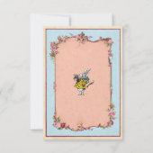 Carte de remerciement Engagement Wonderland Lapin (Dos)