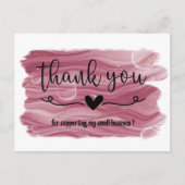 Carte de Remerciement Entreprise Rose Gold Rose à  (Devant)