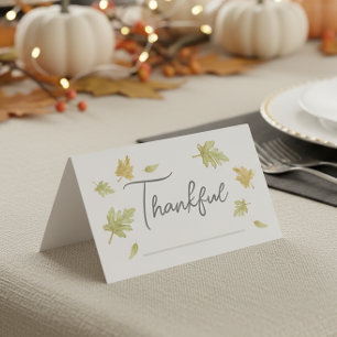 Carte de remerciement et de table pour Thanksgivin