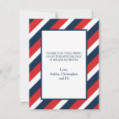 Carte de remerciement étoile de David - Garçon (Dos)