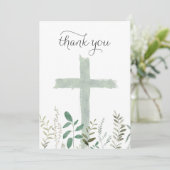 carte de remerciement événement religieux (Debout devant)