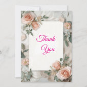 Carte de remerciement EverBloom Mariage Elegance (Devant)