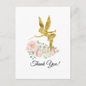 carte de remerciement fée fille (Devant)