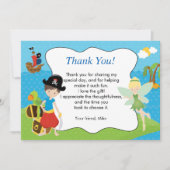 Carte de remerciement Fée Pirate Pixie (Devant)