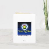 Carte de remerciement feuilles séchées orange brun (Dos)