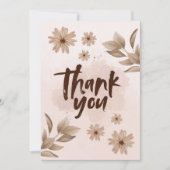 Carte de remerciement Fleur (Devant)