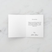 Carte de remerciement Fleur de pavot (Intérieur)