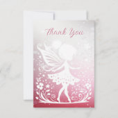 Carte de remerciement Fleur de Petite Fée (Devant)