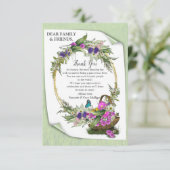 Carte de remerciement Fleur de printemps de la Sai (Debout devant)