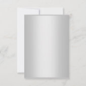 CARTE DE REMERCIEMENT FLEURIE BLEUE ÉLÉGANTE SIMPL (Dos)