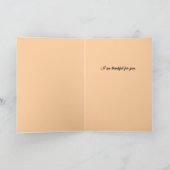 Carte de remerciement Fleurs d'automne Merci pour  (Intérieur)