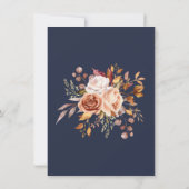 Carte de remerciement Fleurs de feuillage d'automn (Dos)