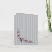 Carte de remerciement - Fleurs grises (Dos)