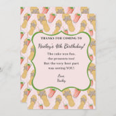 Carte de remerciement Flip Flops et Lemonade (Devant / Derrière)