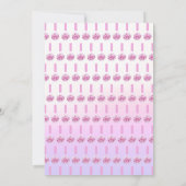 Carte de remerciement floral rose hippopotame (Dos)