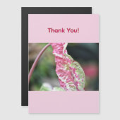 Carte de remerciement florale (Devant / Derrière)