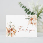 Carte de remerciement florale d'automne | Remercie (Debout devant)