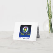 Carte de remerciement florale en feuille d'alumini (Dos)